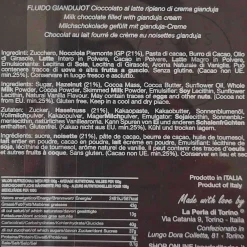 La Perla di Torino Fluido Cream Filled Gianduja, 200g