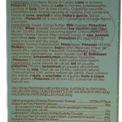 La Perla di Torino Pistachio Chocolate Bar, 60g