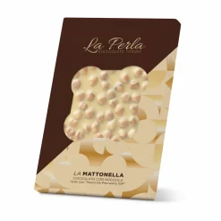 La Perla di Torino White Chocolate Slab with Whole Roasted Hazelnuts, 450g