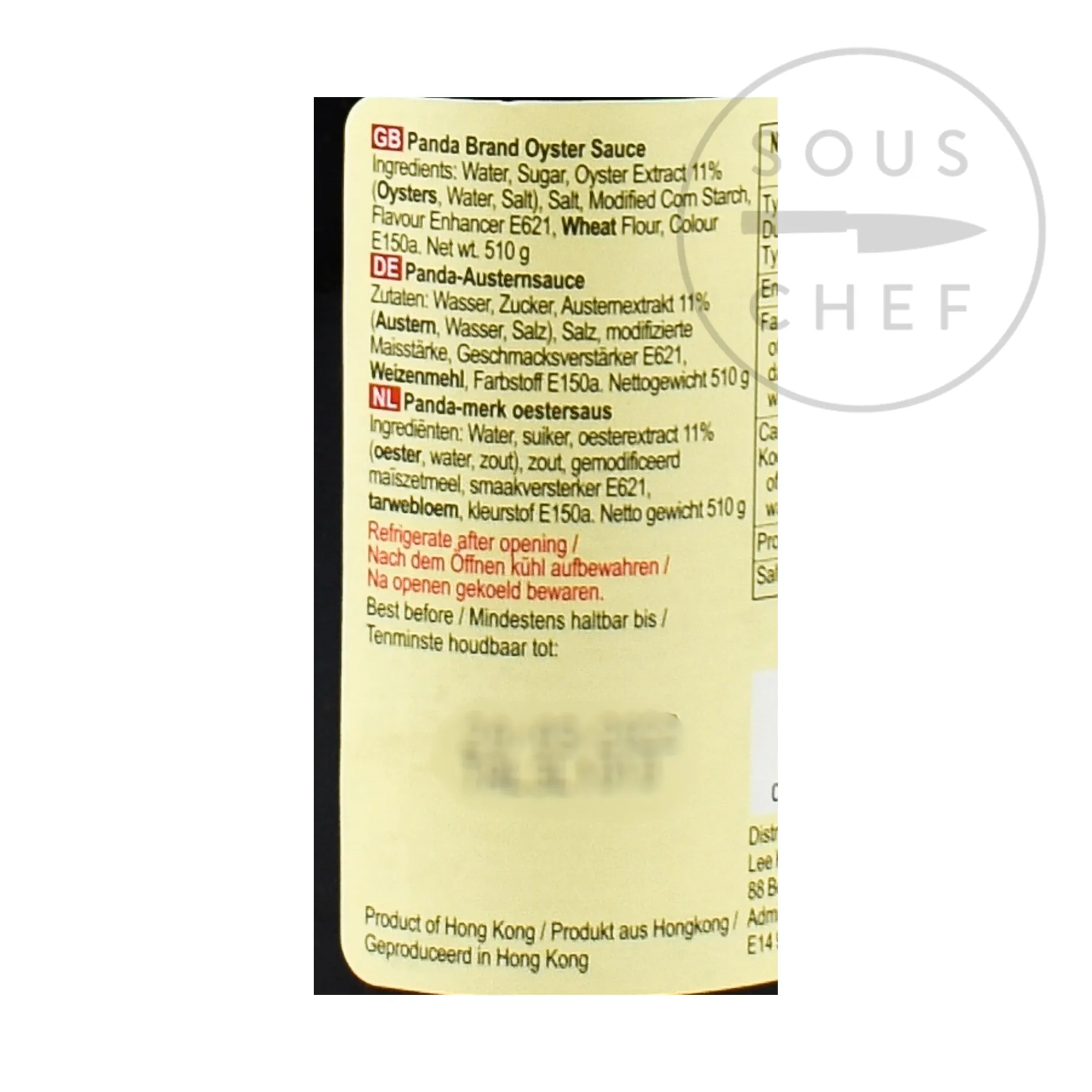 Lee Kum Kee Panda Oyster Sauce, 510g