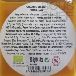 LoRUSSo Organic Artisanal Mango Jam, 305g