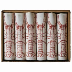 Lottie Day Lobster Design Napkins Box of 6