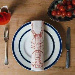 Lottie Day Lobster Design Napkins Box of 6