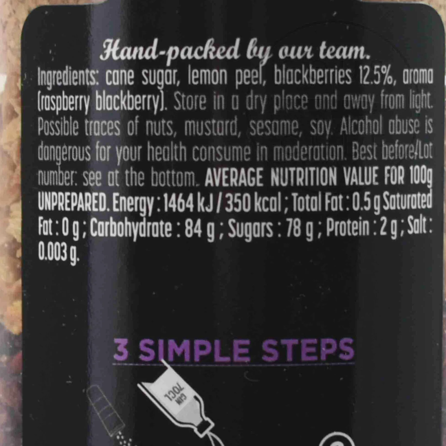 Make Your Own Gin Bramble Cocktail Mix, 110g