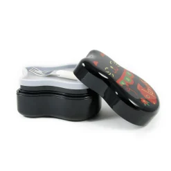 Maruko Black Cat 2-Tier Bento Box, 520ml