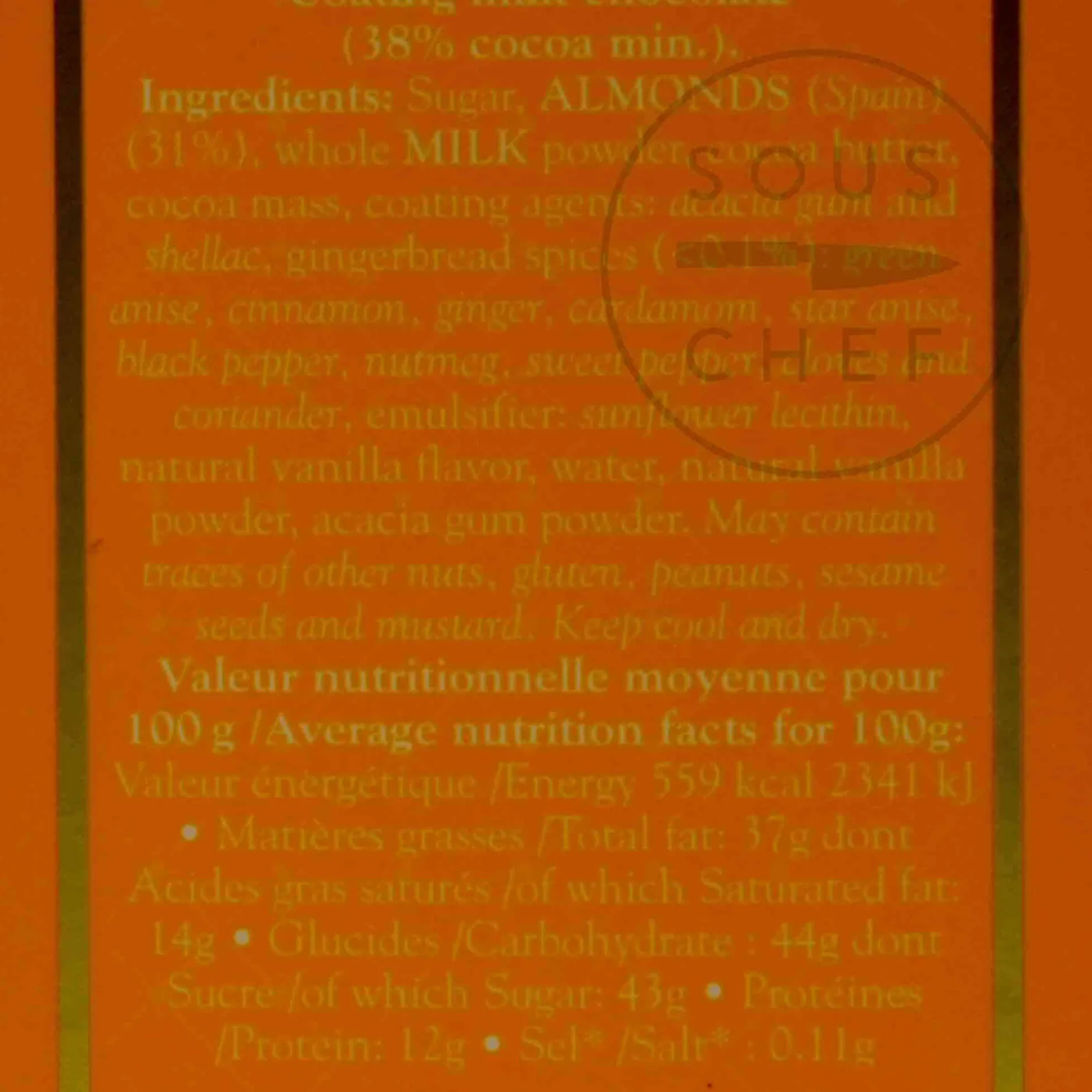 Mazet Pain D'Epices Chocolate Coated Almonds, 200g