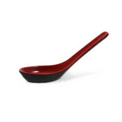 Melamine Red & Black Soup Spoon
