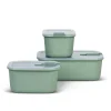 Mepal 3 Piece Easyclip Storage Box Set, Nordic Sage