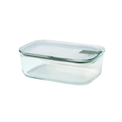 Mepal Easyclip Glass Food Storage Container, Nordic Sage