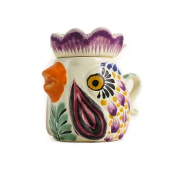 Mexican Hand Painted Rooster Sugar Bowl