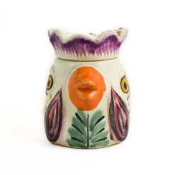 Mexican Hand Painted Rooster Sugar Bowl