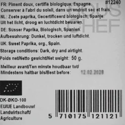 Mill & Mortar Organic Murcia Sweet Paprika, 50g