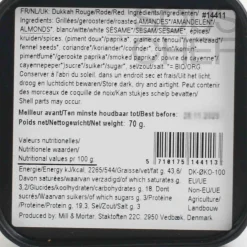 Mill & Mortar Organic Red Dukkah, 70g