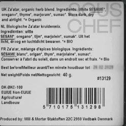 Mill & Mortar Organic Za'atar, 40g