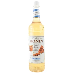 Monin No Added Sugar Salted Caramel Syrup, 1 Litre