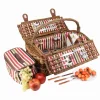 Montmarte Red Striped Picnic Hamper, 4 Person