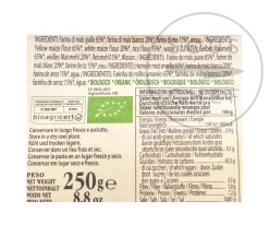 Morelli Organic Gluten Free "Calamari" Pasta, 250g
