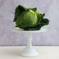 Mosser Glass White Milk Glass Cake Stand