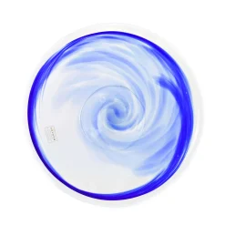 Murano Glass Blue Cake Stand, 25cm