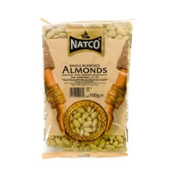Natco Blanched Whole Almonds, 700g