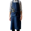 Navy Chef Linen Apron