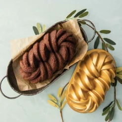 NordicWare Gold Braided Loaf Pan