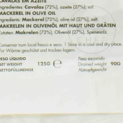 Nuri Mackerel in Olive Oil, 125g