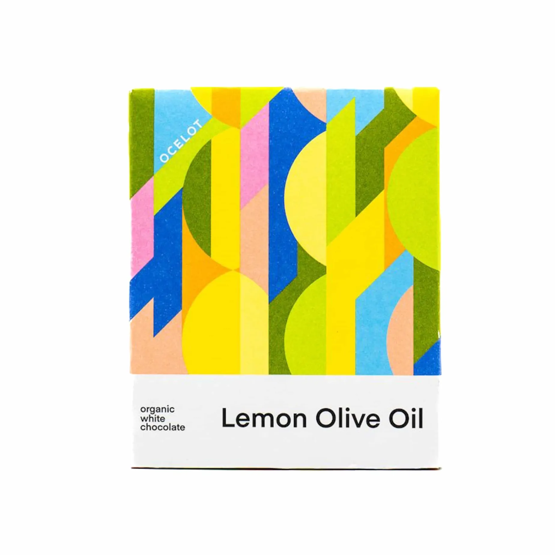 Ocelot Organic White Chocolate & Lemon Olive Oil Chocolate Bar, 70g