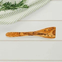 Olive Wood Spatula with Holes, 30cm