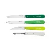 Opinel Kitchen Essentials 4 Knife Set - Greens