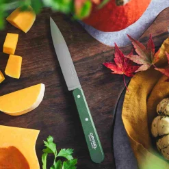 Opinel No 112 Khaki Beechwood Handle Paring Knife, 10cm