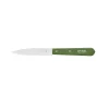 Opinel No 113 Khaki Beechwood Handle Serrated Paring Knife, 10cm