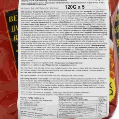 Ottogi Jjampong Seafood Flavour Ramen Noodles, 5 x 120g