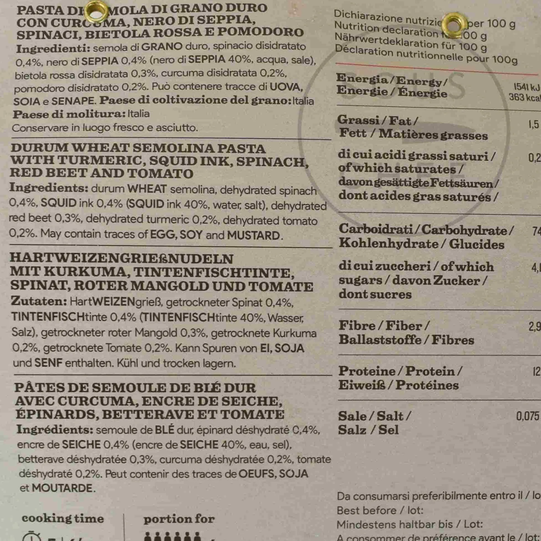 Pasta L'Antica Multicolour Pasta Riccioli, 500g