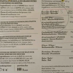 Pasta L'Antica Striped Farfalle with Squid Ink, 250g