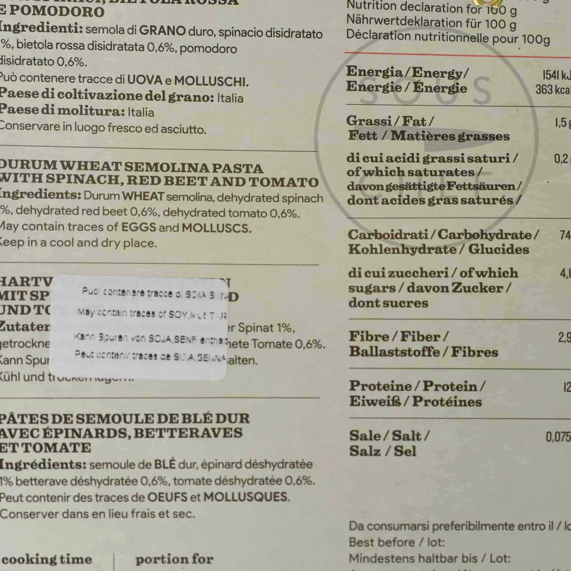 Pasta L'Antica Tricolore Pasta Pazza, 500g