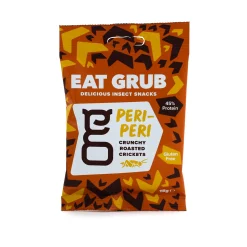 Peri Peri Crunchy Roasted Crickets, 15g