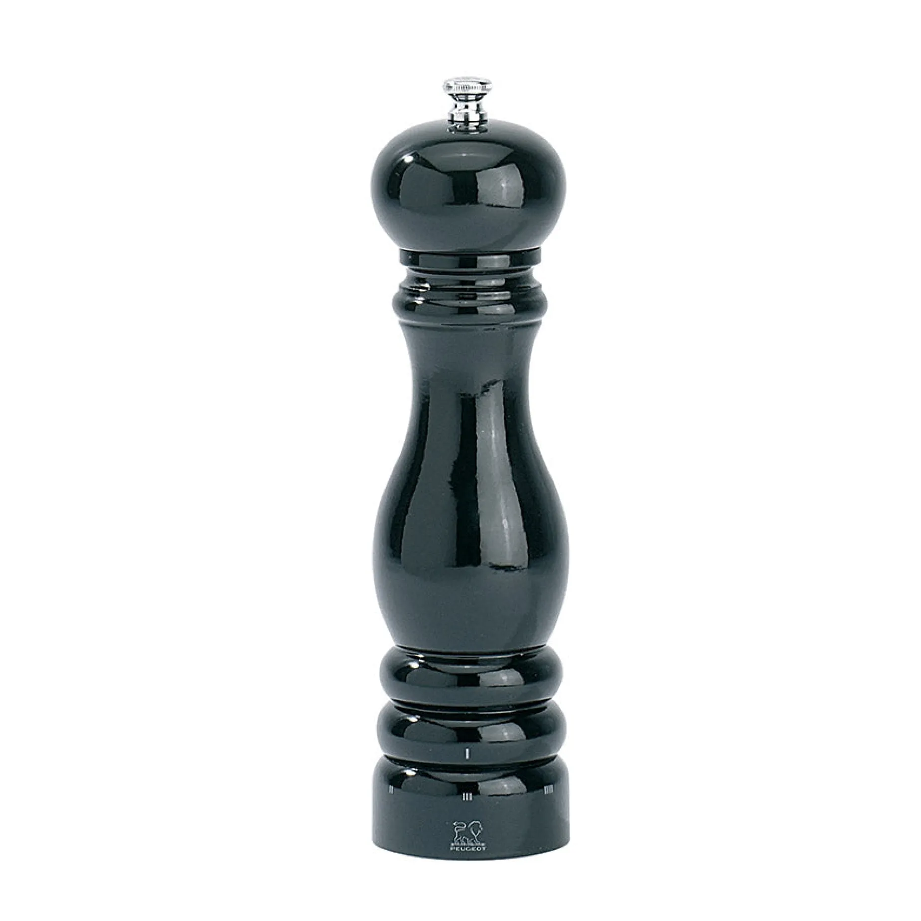 Peugeot Paris Black Lacquered Pepper Mill, 22cm