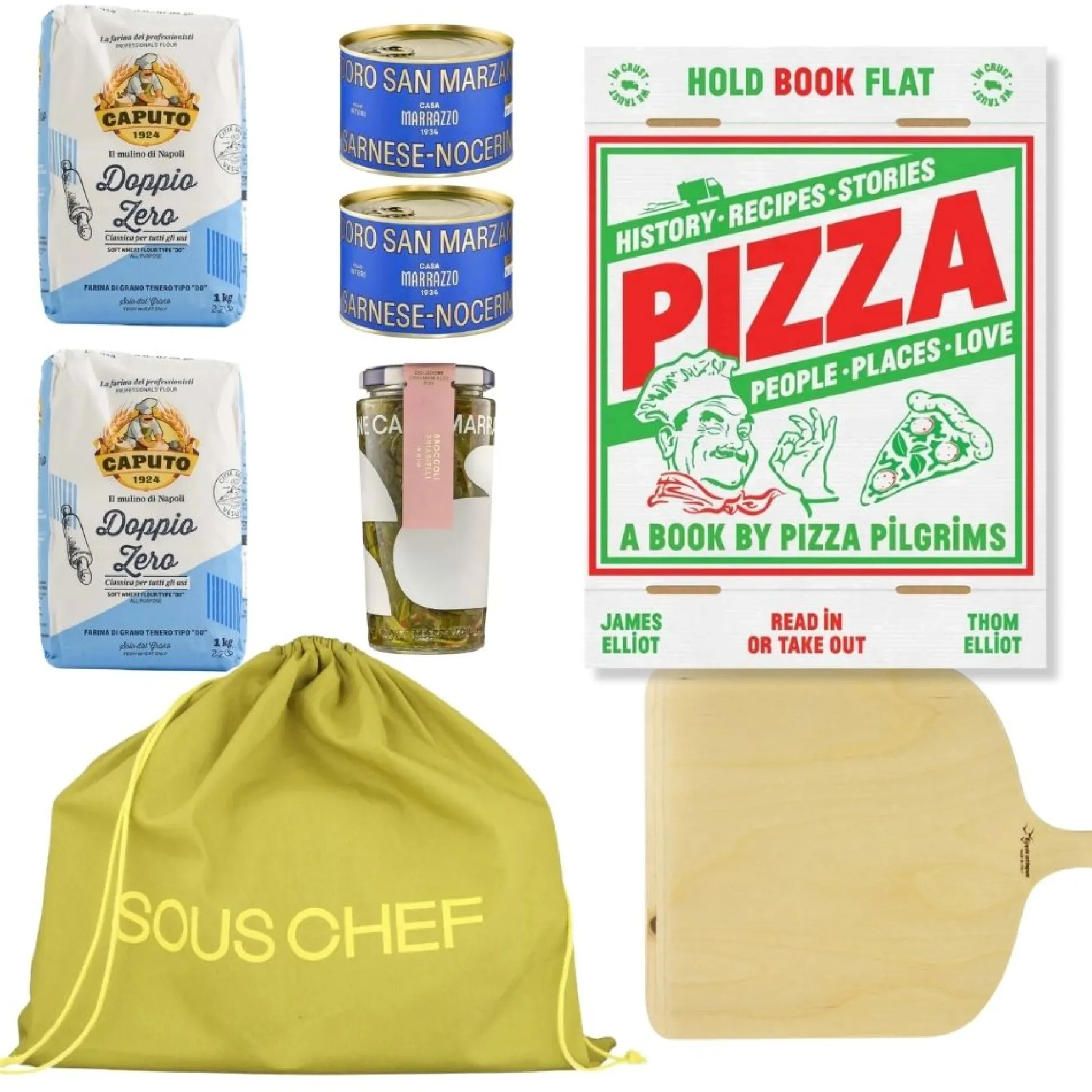 Pizza Pilgrims Cookbook and Ingredients Set