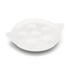 Porcelain Snail Platter with 6 Compartments