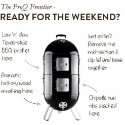 ProQ Frontier Elite 3in1 BBQ Smoker