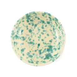 Puglia Aquamarine Splatter Bowl, 19cm