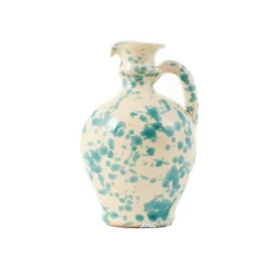 Puglia Aquamarine Splatter Oil Bottle, 250ml