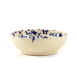 Puglia Blue Splatter Bowl, 19cm