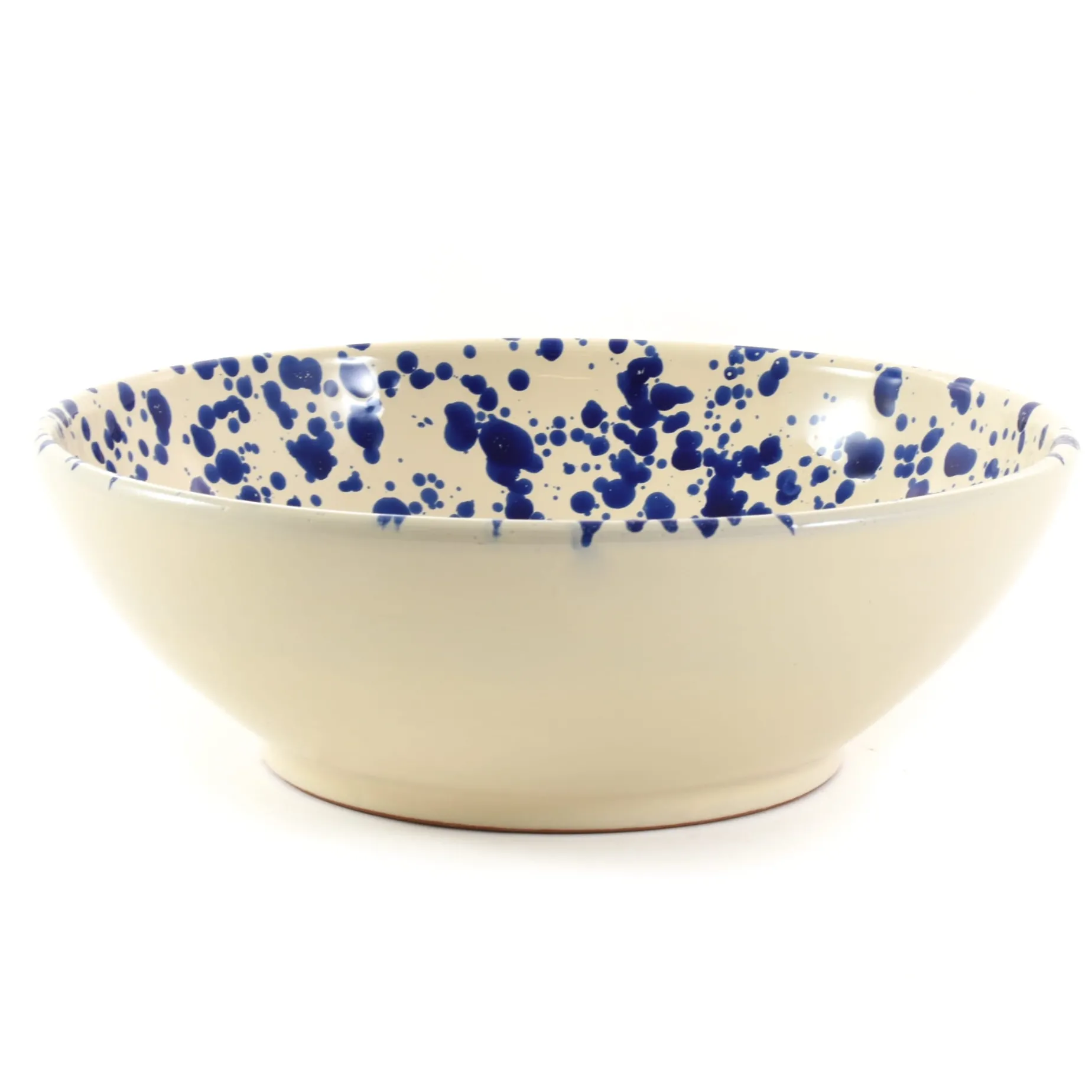 Puglia Blue Splatter Large Salad Bowl, 28cm
