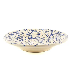 Puglia Blue Splatter Pasta Bowl, 29cm