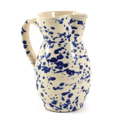 Puglia Blue Splatter Pitcher