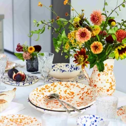 Puglia Blue Splatter Pitcher