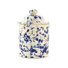 Puglia Blue Splatter Storage Jar, 15cm