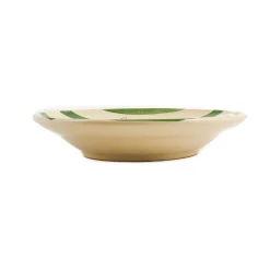 Puglia "Cacio E Pepe" Green Stripe Pasta Bowl, 29cm